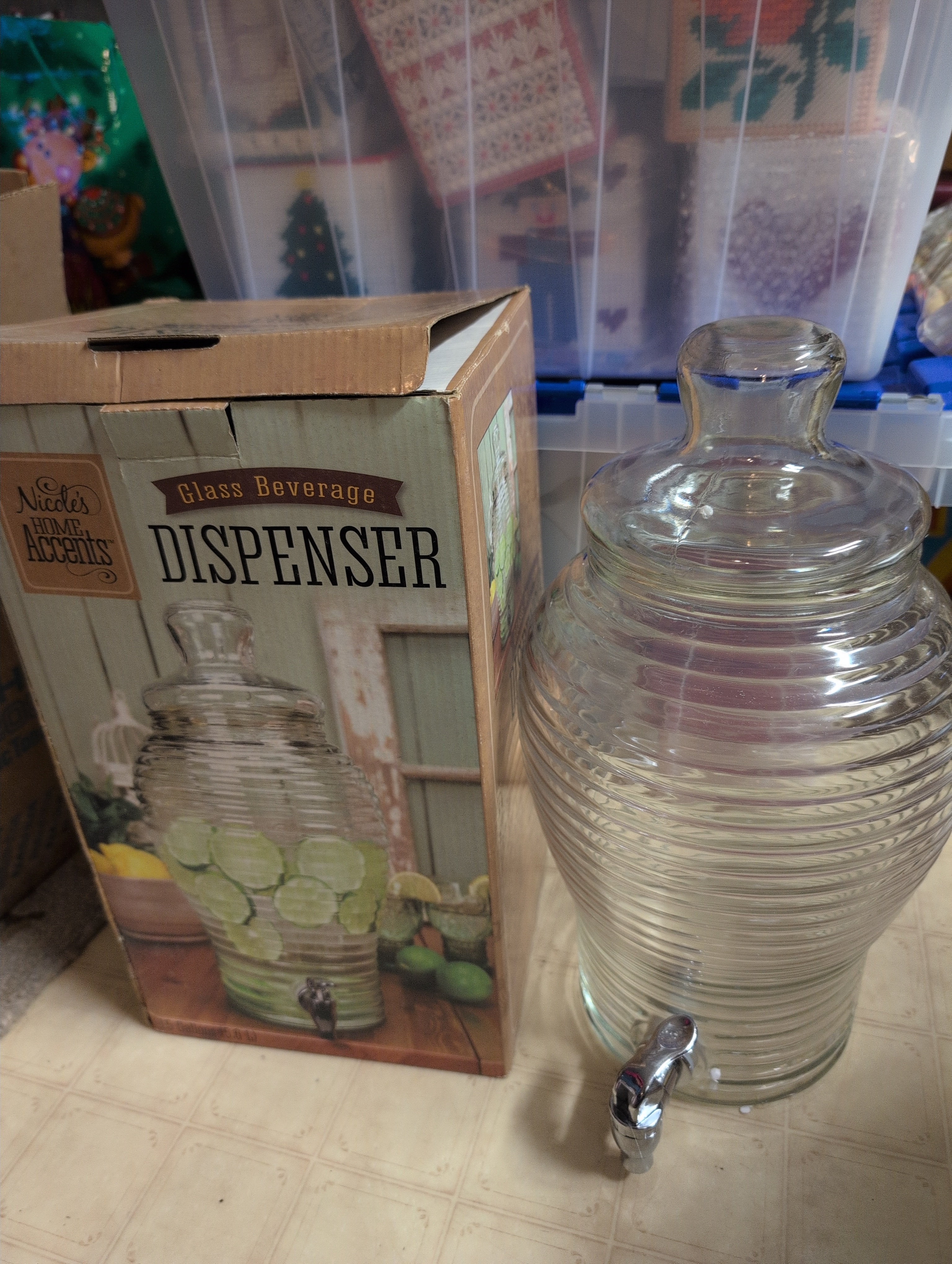 Glass Beverage Dispenser
