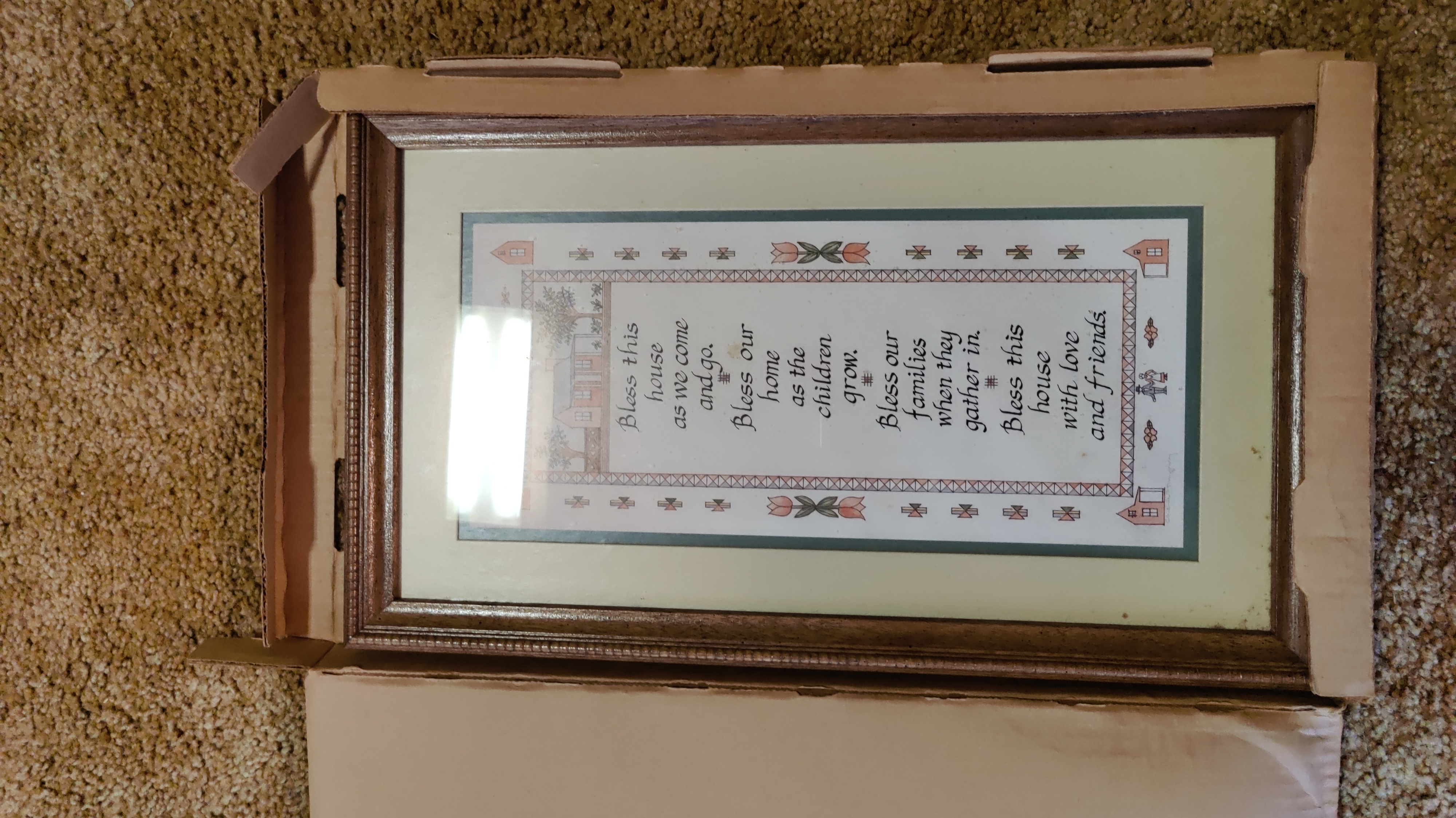 1247-AO - "Bless this Home" Picture Frame