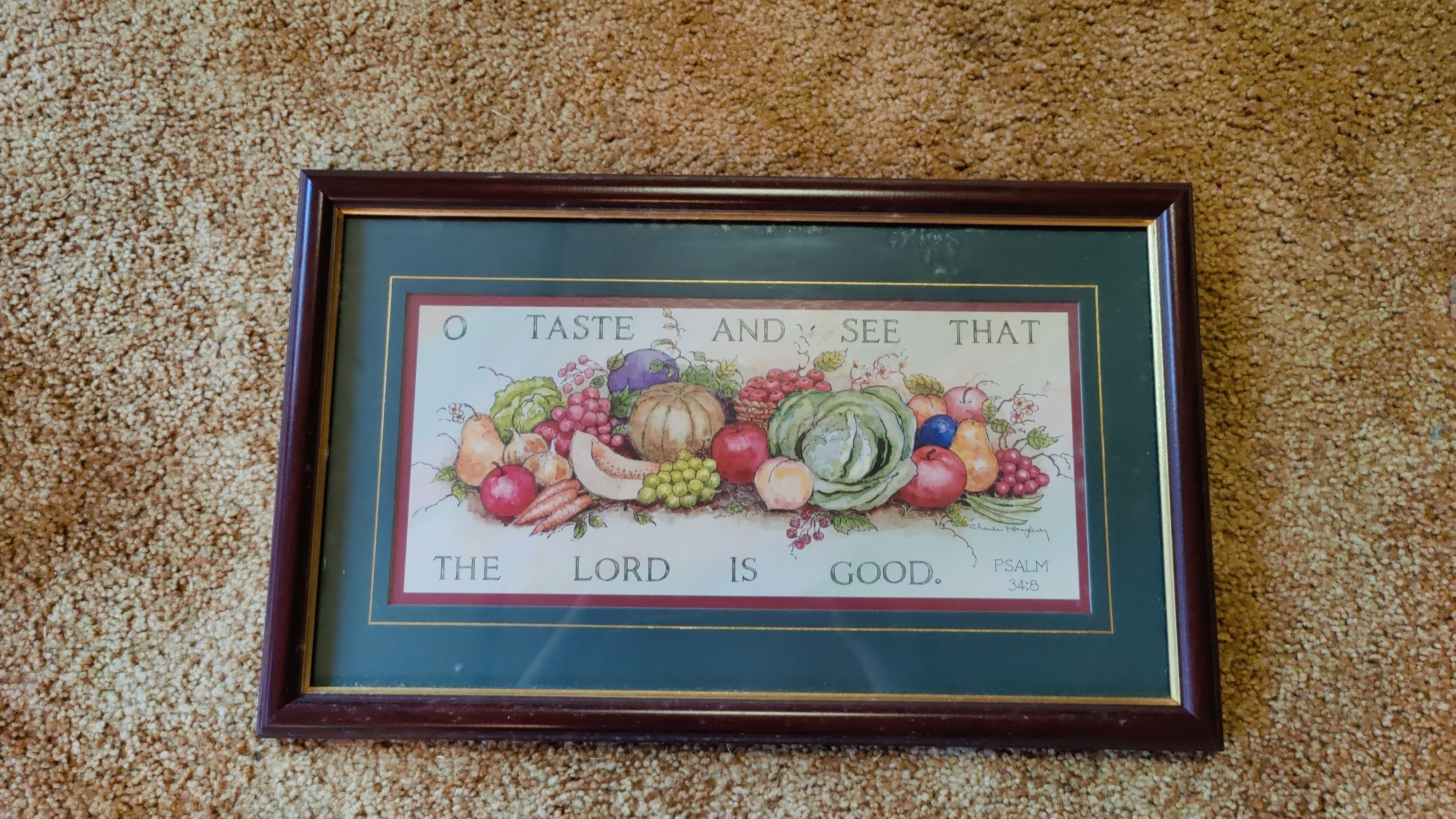 1187-DS - "O Taste and See" Picture Frame